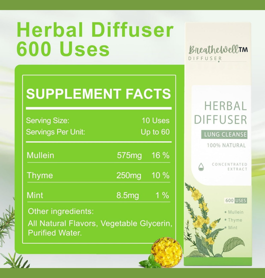 BreatheWell™ Herbal Diffuser